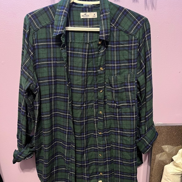Hollister Boyfriend Flannel - Picture 1 of 1
